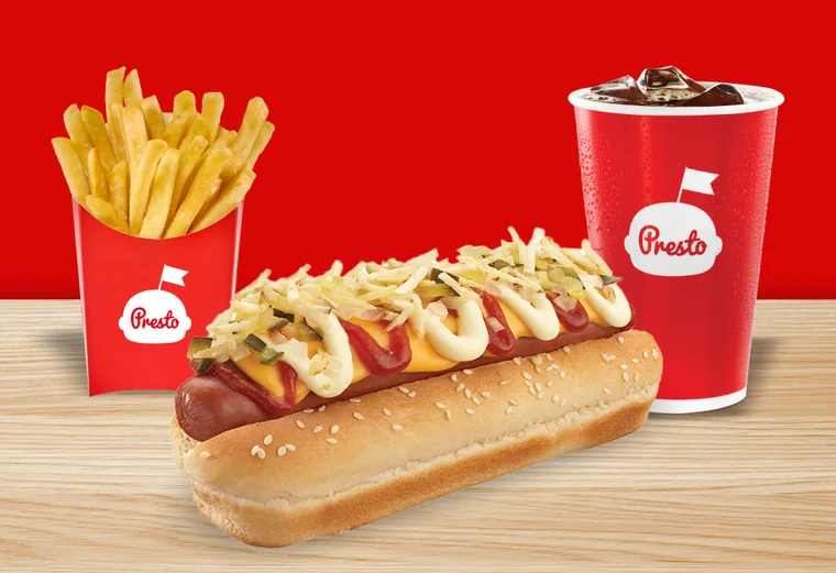 Combo Súper Perro: perro, papas y gaseosa